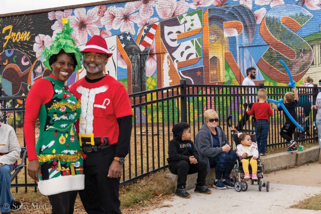 couple celebrating Christmas in Conyers GA